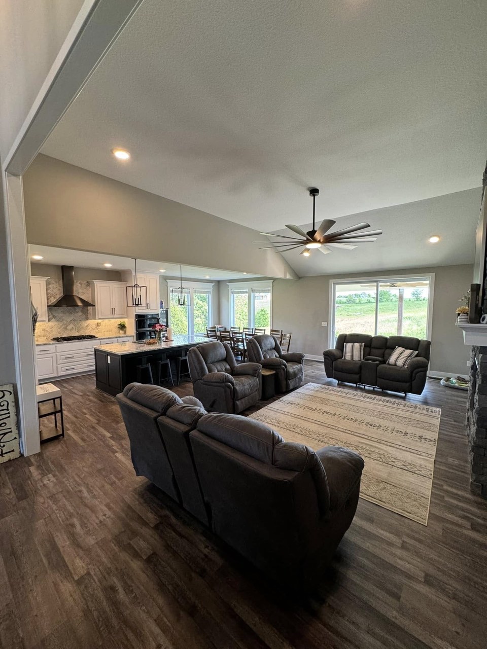 Open-Plan Living Space Full Clean